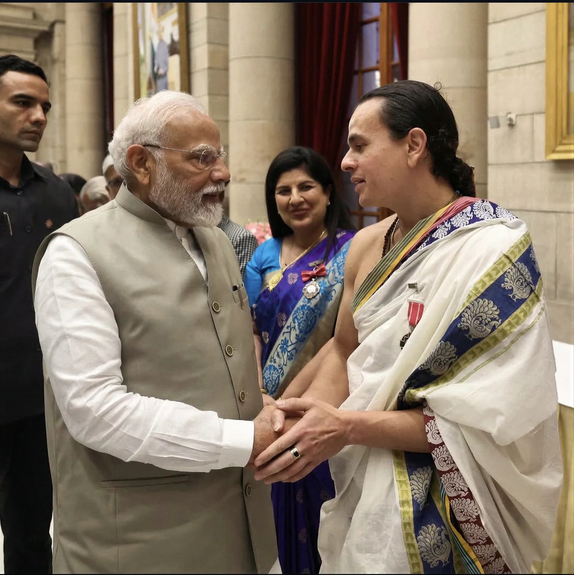 Jonas Masetti com o Primeiro Ministro Narendra Modi — Mann Ki Baat